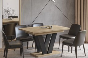 Stół z nogami w kształcie litery V Lara rozkładany od 130 do 210 cm