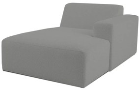 Szary moduł sofy z materiału bouclé (prawostronny) Roxy – Scandic