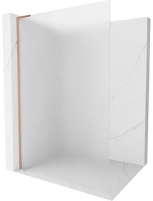 Mexen Kioto L ścianka prysznicowa Walk-in 100 x 200 cm, szron, miedź szczotkowana - 800-100-103-65-30