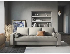 Jasnoszara rozkładana sofa Milo Casa Santo