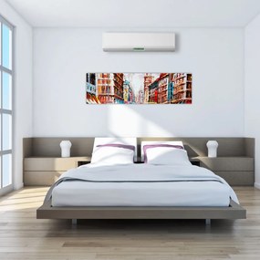 Obraz - Hong Kong, obraz olejny (170x50 cm)