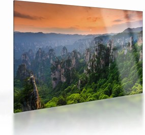 Obraz na szkle - Narodowy Park Leśny Zhangjiajie (70x50 cm)
