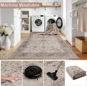 Dywan vintage INKA Arabeska z Efektem Postarzenia Beżowy 240 cm x 340 cm