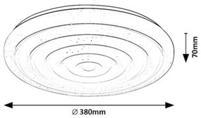 Rabalux 71017 oświetlenie sufitowe LED Katina, 24 W, biały