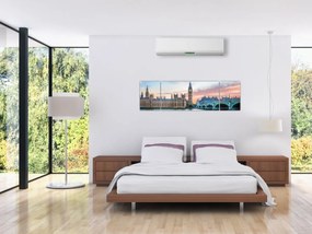 Obraz - Londyn w pastelowych kolorach (170x50 cm)