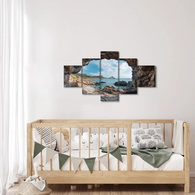 Obraz - Jaskinia przy morzu (125x70 cm)