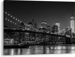Obraz mostu Brooklyn Bridge w Nowym Jorku (70x50 cm)