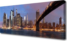 Obraz canvas Nowoczesny Most nad Wielkim Miastem