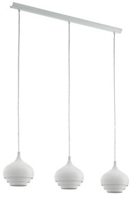 Eglo 97213 - Żyrandol na linkach CAMBORNE 3xE27/60W/230V biały
