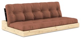 Ceglasta rozkładana sofa 196 cm Base – Karup Design