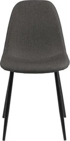 Tapicerowane krzesło na metalowych nogach Wilma Actona grey
