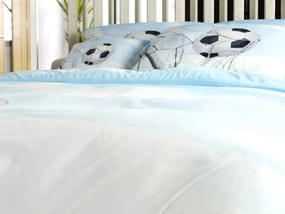 PrzytulneMieszkanie.pl PrzytulneMieszkanie.pl 3D Bawełniana pościel FOOTBALL ZONE, niebieski Rozmiar pościeli: 70 x 90 cm | 140 x 200 cm