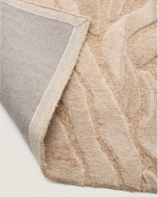 Beżowy dywan z mieszanki wełny tkany ręcznie 160x230 cm Tribet – Kave Home