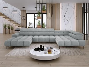 Narożnik PLAZA XL Prawostronny Elektryczna regulacja Tkanina CLOUD 81 WERSAL