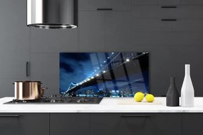 Panel Szklany do Kuchni Panorama Nowoczesnego Mostu