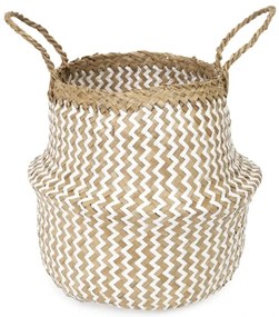 Compactor Naturalny koszyk z trawy morskiej i papieru Belly S, składany, 27 x 26 cm, S