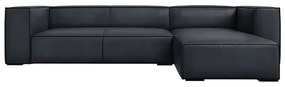 Ciemnoniebieski skórzany narożnik (prawostronny) Madame – Windsor &amp; Co Sofas