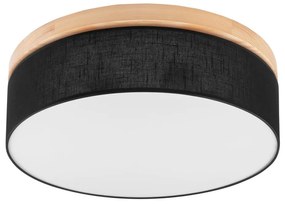 Brilagi - LED sufitowa lampa BELLADONNA 3xE27/15W/230V Ø50 cm czarna/sosna