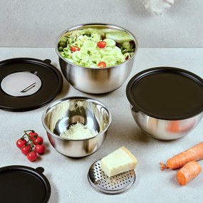 Zestaw 3 misek do mieszania z tarkami w zestawie