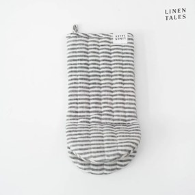 Lniana rękawica kuchenna Thin Black Stripes – Linen Tales