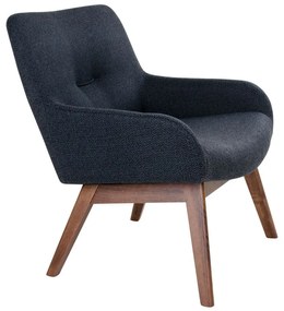 Ciemnokarmelowy fotel z drewna orzecha House Nordic London