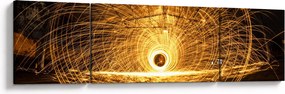 Obraz świetlistego dysku (170x50 cm)