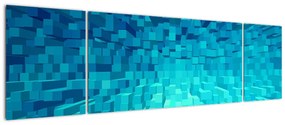 Obraz - abstrakcyjne kostki (170x50 cm)
