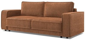 Pomarańczowobrązowa sofa rozkładana Emile – Bobochic Paris