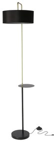 Czarna lampa stojąca (wysokość 172 cm) Impact – Candellux Lighting