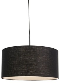 Lampa wisząca czarna klosz czarny 50cm - Combi Nowoczesny Oswietlenie wewnetrzne