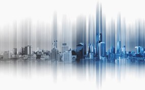 Fototapeta - Miasto, grafika (196x136 cm)