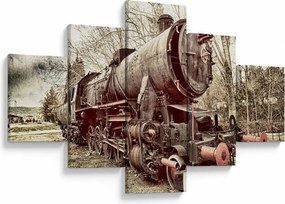 Historyczny wizerunek lokomotywy (125x70 cm)