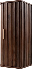 Szafka łazienkowa wisząca, dąb orzech, 35,5 x 79 x 31,5 cm