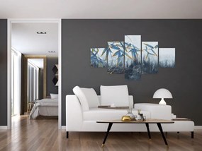 Obraz - Bambus na ścianie (125x70 cm)