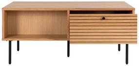 Stolik z blatem w dekorze dębu w naturalnym kolorze 50x100 cm Kyoto – House Nordic
