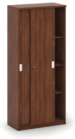 Szafa przesuwna MIRELLI, 800 x 400 x 1800 mm, orzech