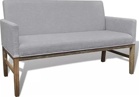 Jasnoszara elegancka ławka tapicerowana P4-C74