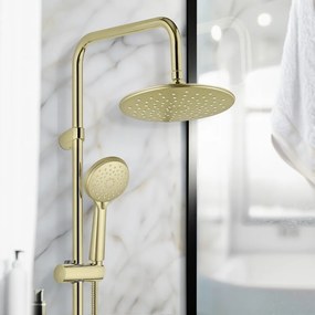 Zestaw prysznicowy ze stali nierdzewnej w kolorze matowego złota 101 cm Young Line – Wenko