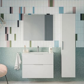 Zestaw mebli łazienkowych TIM 80 cm z umywalką ceramiczną
