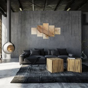 Obraz - Złoty brokat (125x70 cm)