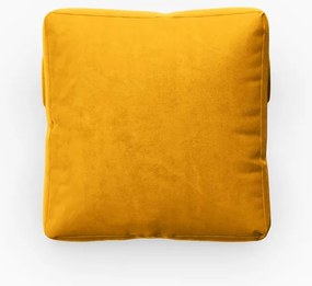 Żółta aksamitna poduszka do sofy modułowej Rome Velvet – Cosmopolitan Design