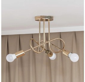 Lampa sufitowa natynkowa OXFORD 3xE27/15W/230V złota