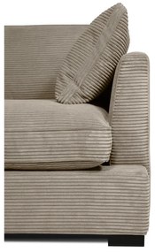 Beżowa sztruksowa sofa 266 cm Mobby – Scandic