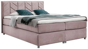 Różowe łóżko pikowane z pojemnikiem 5 rozmiarów R4-C49