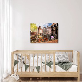 Obraz - Amsterdam, malarstwo (70x50 cm)