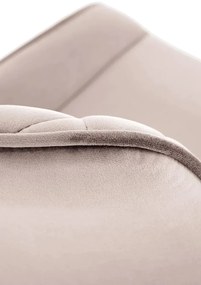 Krzesło tapicerowane K520 VELVET beżowe obracane HALMAR