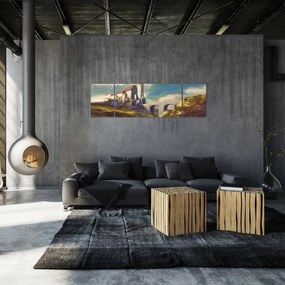 Obraz - Średniowieczny zamek (170x50 cm)