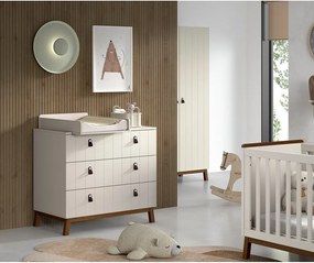 Beżowa komoda dziecięca z przewijakiem 98,5x94x57 cm Sezane – Vipack