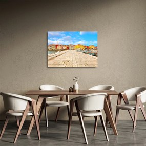 Obraz na szkle - Stare istryjskie miasto Poreč, Chorwacja (70x50 cm)