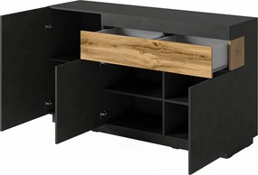 Komoda SILVANA 150 cm do Salonu Sypialni z Szufladą Biały